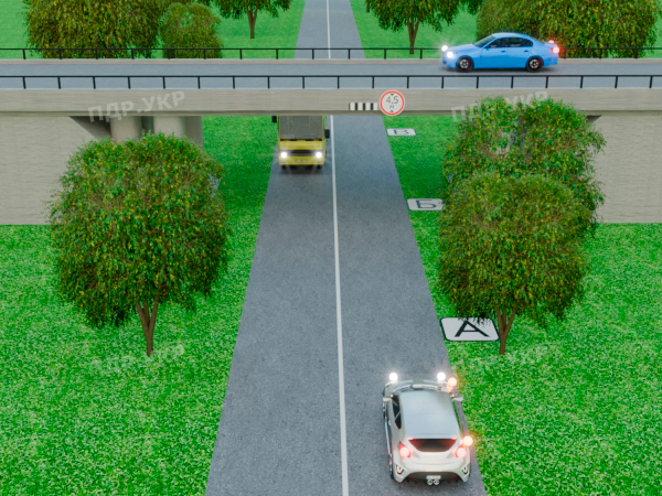 Зупинка під естакадою заборонено ПДР України