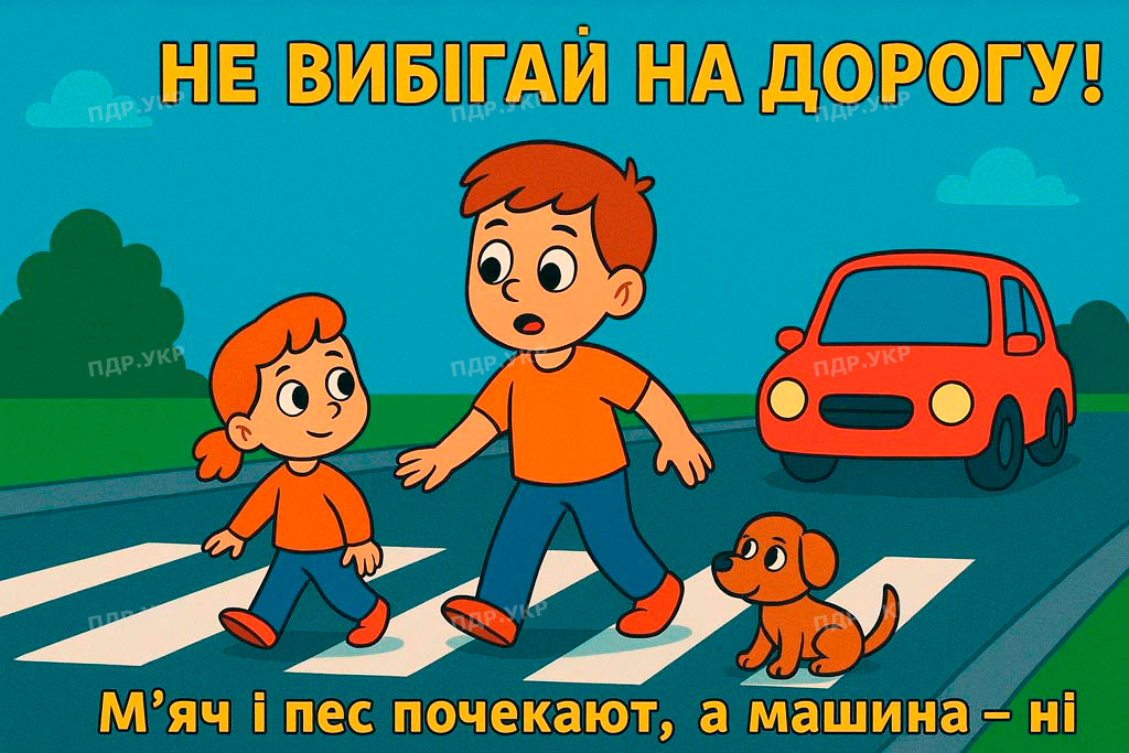 ПДР для дітей малюнок 14