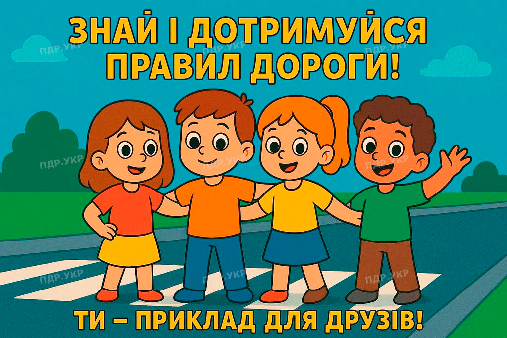 ПДР для дітей малюнок 15