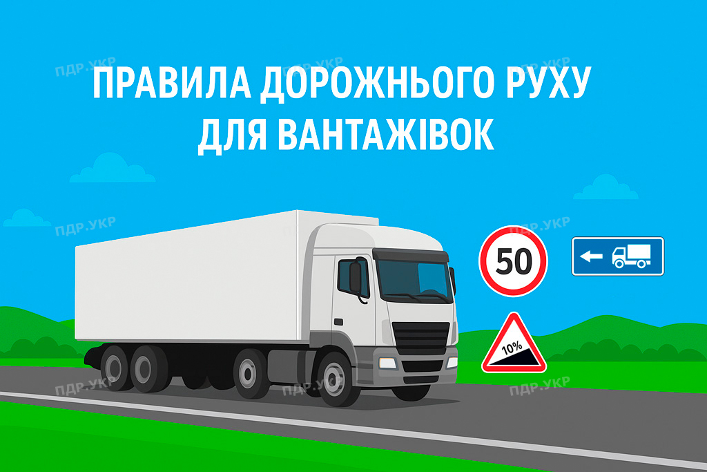 Правила дорожнього руху для водіїв вантажівок