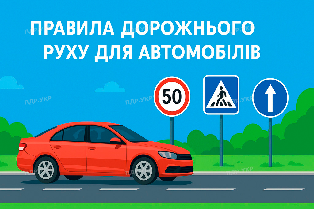 Правила дорожнього руху для водіїв автомобілів